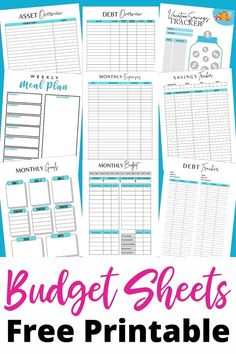 Free Printable Budget Sheets Budget Templates Printable Free, Bi Weekly Budget Printable Free, Financial Planner Printables Free, Free Budget Printables Templates, Budget Planner Free Download, Free Printable Budget Sheets, Budget Binder Free Printables, Free Printable Budget Planner, Budget Planner Printable Free