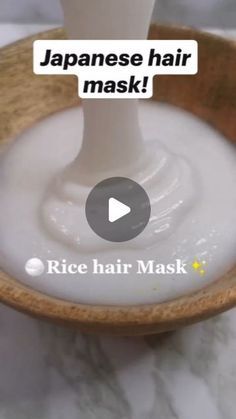 Hair Growth Overnight Mask, Matcha Mask Diy, How To Make Rice Mask For Hair, Rice Hair Mask For Hair Growth, Scalp Mask For Hair Growth, Best Hair Masks For Hair Growth, Long Hair Remedies Growing, Hair Mask Diy Growth, Japanese Hair Mask