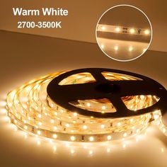 an image of led strip light with white lights on the side and in front of it