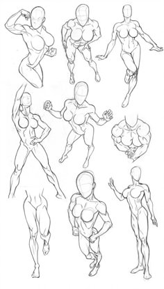 an image of a man's body sketches