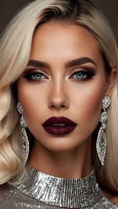 makeup#eyesmakeup#softglam#weddingmakeup#fallmakeup#wintermakeuplooks# Nice Face, Perfect Makeup, Beautiful Ladies, Lighting Inspiration, Interesting Faces, Red Lips