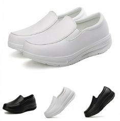 Product Description   Item:Women's Loafers Shoes Soft Comfort White Nurse Casual Ladies Slip On Thick Sole Material:PU Color:Black、White   Product details   About products  1. Please refer to the size chart to find the best size for you 2. Due to the difference of each computer screen, it may cause slight color difference, please do not mind 3. Due to manual measurement, please allow an error of 1-3cm   shipping  1. We will deliver the goods within 5-20 working days after your payment, please wa Thick Sole Shoes, Nurse Shoes, Women Nurse, Loafer Shoes Women, Nursing Shoes, Slip On Loafers, Sole Shoes, Comfy Shoes, Work Shoes