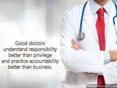 a doctor is standing with his arms crossed in front of him and the words good doctors understand