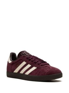 Adidas Gazelle "Maroon" Sneakers - Farfetch Maroon Sneakers, Nike Tenis, Maroon Shoes, Sneakers Purple, Adidas Originals Gazelle, Shoe Wishlist, Purple Sneakers, Shoe Inspo, Volleyball Shoes