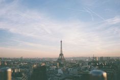 the eiffel tower towering over the city of paris