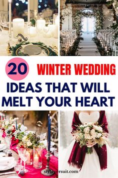 winter wedding ideas that will melt your heart