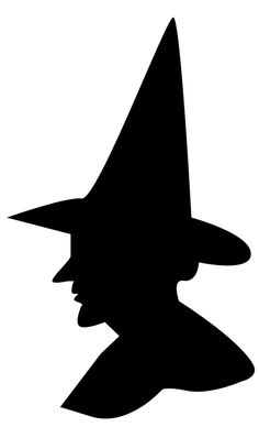 a black silhouette of a wizard's hat