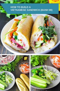 how to build a vietnamese sandwhich banh mi with step by step instructions