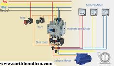 an electrical wiring diagram with three different types of switches and two other things that are connected to