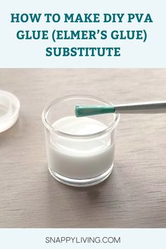 how to make diy pya glue eliumr's glue substitue