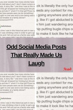 an article about social media posts that really made us laugh