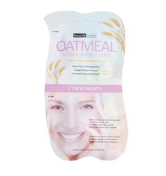 Oatmeal Oxygen Bubble Mask What is Oatmeal Oxygen Bubble Mask? Oatmeal oxygen mask immediately turns into oxygen-rich foam, revitalizing skin with oxygen as it deep-cleanses, exfoliates, and massages skin. The oxygen foam deeply penetrates into the skin to eliminate pore-clogging impurities, blackheads, and dead skin cells, while it helps brighten uneven skin tones. Re-illuminates dull skin Leaves skin soft and supple Various of botanical extracts leave skin clean and moist Oat extract moisturiz Bubble Tea Face Mask, Oxygen Mask, Bubble Mask, Brightening Mask, Cleansing Mask, Beauty Treats, Dry Face, Bright Skin, Uneven Skin