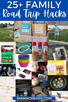 the 25 + family road trip hacks are great for families to do with their kids