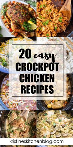 20 easy crockpot chicken recipes