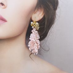 Elevate your style with these handmade Asymmetrical Pink Lace Earrings, featuring premium lace and embellished with faux pearls and gems. The unique design, inspired by the inner diversity and traditional values of modern women, will add a touch of elegance to any outfit. ⚜Item Specifics ❀ Gold Plated Sterling Silver Ear Wire❀ Handmade Premium Lace Tassels❀ Faux Pearls and Gems❀ 10cm (4 Inch) Traditional Values, Asymmetrical Earrings, Lace Earrings, Modern Women, Asymmetrical Design, Golden Globes, Boutique Jewelry, Elegant Earrings, Color Rosa