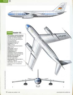 an airplane is shown in this diagram with the names and description below it, as well as other aircraft