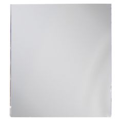 a white square mirror on a white background