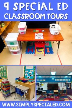 the classroom tour is filled with lots of different things to see and do for kids