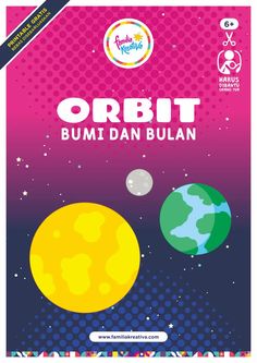 the poster for an event with two planets in front of it and text that reads orbitt