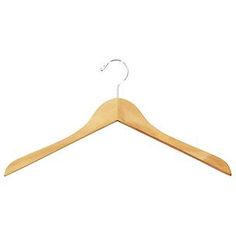 a wooden coat hanger on a white background