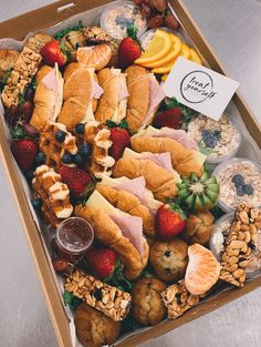 a box filled with lots of different types of food