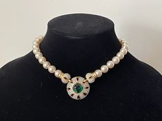 "Swarovski  faux pearl, clear, green crystals necklace  marked: Swan mark  15.5\" with clasp  Excellent condition, vintage, not new.  Domestic shipping: USPS First class mail. 1-5 business days. I can file an insurance claim only after 20 business days after item was shipped International shipping: USPS First class mail. Approximately 7-21 business days. I can file an insurance claim only after 40 business days after item was shipped. I can not refund your money until claim is completed. Thank y Swarovski Swan, Insurance Claim, Crystals Necklace, Green Crystals, First Class, Crystal Necklace, Faux Pearl, Beautiful Jewelry, Necklace Etsy