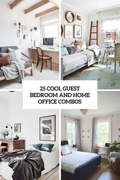 the 25 cool guest bedroom and home office combos are here in this collage