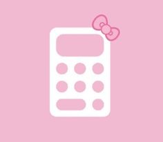 a cell phone with a pink bow on it