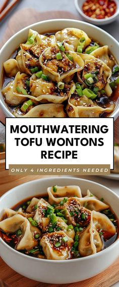 Image for Mouthwatering Tofu Wontons Recipe