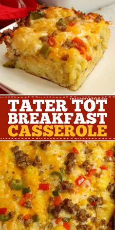 Look forward to this easy tater tot breakfast casserole! Loaded with eggs, potatoes, sausage, and cheese, this breakfast tater tot casserole is a tasty Mother's Day brunch idea. Plus, it's a Mother's Day breakfast recipe you can make ahead! Tator Tot Breakfast, Tot Breakfast Casserole, Tater Tot Breakfast Casserole, Tater Tot Breakfast, Tator Tots, Brunch Recipe, Crockpot Breakfast, Breakfast Casserole Sausage, Tater Tots