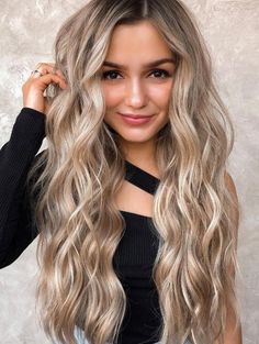 Enjoy Our Long Blonde Wig Without Bangs Synthetic Wigs Wavy Face-Framing Wigs. Show Your Personal Style. Big Wavy Hair, Messy Wavy Hair, Hair Curling Tools, Magic Hair Curlers, Wavy Hair Overnight, Long Hair Waves, Wavy Hairstyles Tutorial, Hair Adviser, Curls For Long Hair