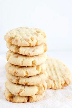 a stack of cookies sitting on top of each other