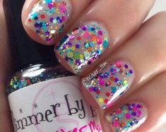 Glitter Explosion, Birthday Nail Designs, Kids Nail Designs, Neon Pastel, Purple Holographic, Trouble Maker, Nails For Kids, Glitter Nail Polish, Vegas Baby