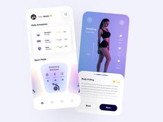 Social App Design, Mobile App Inspiration, Fitness Site, Aqua Design, App Design Layout, Wellness Apps