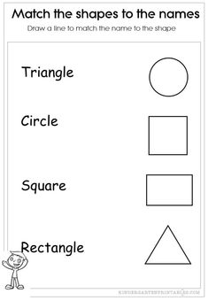 a worksheet for the shape of shapes that are used to help students learn how to