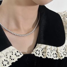 Choose your ideal length and pearl size to complement your style with this luxurious retro charm necklace. Key Features: Material: 14K Gold-Plated Copper, Swarovski Pearls Chain Length Options: 42cm (16.54 inches), including a 4cm extension chain / 49cm (19.29 inches), including a 4cm extension chain Pearl Size Options: 4mm / 5mm Color: Swarovski 616 Silver Grey Pearls Copper Chain, Swarovski Pearls, Pearl Grey, Pearl Chain, Pearl Size, Chain Lengths, Chain Length, Silver Necklaces, Charm Necklace