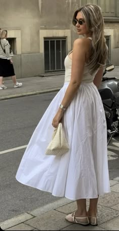 Fashion Inspo Spring, Glamorous Fashion, Ootd Spring, Summer Stuff, White Dresses, Style Summer, Outfits Casuales, Casual Chic, White Dress