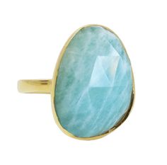 Gold Plated Amazonite Crystals Pebble Ring, Green Amazonite, How To Clean Silver, Moon Bracelet, Hand Necklace, Professional Jewelry, Green Opal, Opal Necklace, Blue Opal