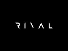 the word rival written in white on a black background