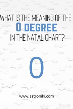 an image with the words, what is the meaning of the o degree in the natl chart?