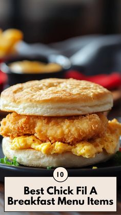 Chick-Fil-A breakfast menu featuring Chicken Biscuit, Hash Brown Scramble Bowl, and other delicious morning favorites. Polynesian Sauce, German Breakfast, Morning Treats, Chicken Biscuit, Fries Chicken, Applewood Bacon, Breakfast Sandwich Recipes