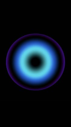 an abstract blue and black circle on a black background