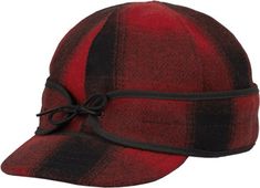 Turning comfort into legend  The Original Stormy Kromer cap still fits perfectly after more than 100 years. Wear this flannel-lined hat to stay cozy on crisp  chilly days outdoors. Stormy Kromer, Winter Hats For Men, Cap Mens, Red And Black Plaid, Rei Co-op, Stay Cozy, Black Plaid, Cotton Flannel, 100 Years