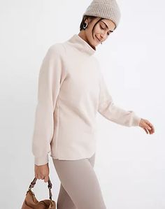 Women's MWL Athleisure | Madewell Tapered Sweatpants, Turtleneck Sweatshirt, Tunic Sweatshirt, Genetically Modified, Womens Sweatpants, Bags Shoes, Clothing And Accessories, Athleisure, Madewell