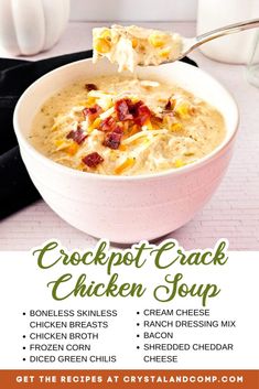 Chicken Soup Crockpot, Easy Chicken Soup, Soup Dish, Crockpot Soup Recipes, Crock Pot Soup, Carb Meals, Chicken Soup Recipes, Crockpot Recipes Slow Cooker, Crock Pot Cooking