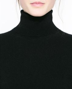 Shirt:  Black - Turtleneck Black Cashmere Turtleneck, Black Turtle Neck, Classic Wardrobe, Cashmere Turtleneck, Black Turtleneck, Black Women Fashion, Classy And Fabulous, Zara Black, Fashion Essentials