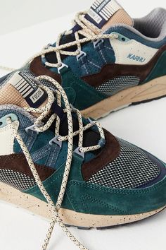 Karhu Fusion 2.0 Sneakers | Free People Karhu Sneakers, Gender Inclusive, Stormy Weather, Sporty Casual, Shoe Inspo, Low Boots, Dark Forest, Sneaker Shopping, Boho Clothing