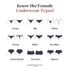 Types Of Under Wear For Women Chart, All Types Of Panty, Types Of Shorts Chart, Boyshorts Outfit Women, Types Of Under Wear For Women, Boyshorts Outfit, Under Garments For Women, Types Of Bikinis, Types Of Bottoms