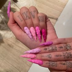 Pointy Nails, Pink Nail, Dope Nails, Best Acrylic Nails, Valentines Nails