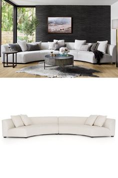 two different views of a modern living room